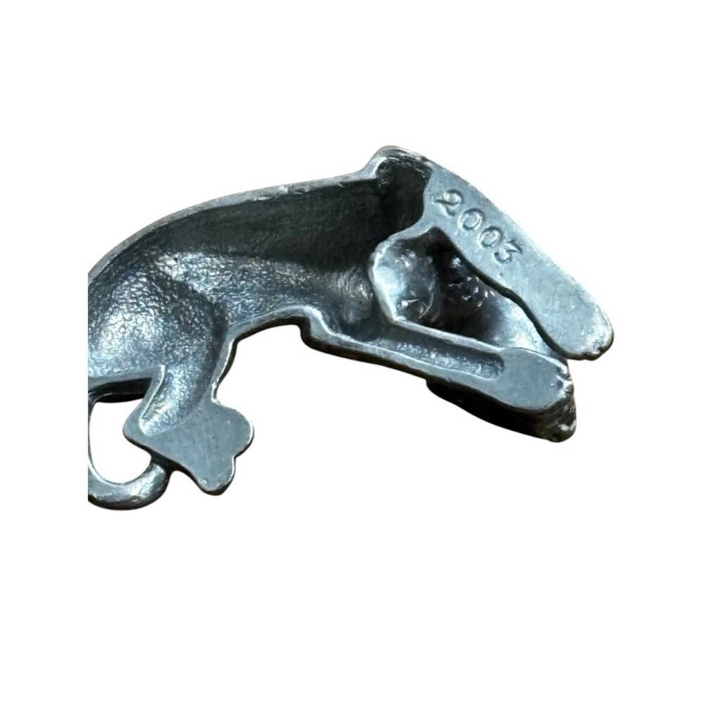 Pewter Cheetah Leopard Figurine 2003 Zoo Wild Animal - Picture 3 of 3